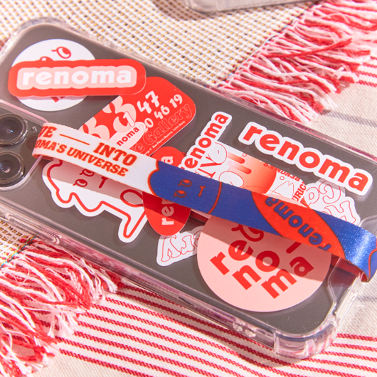 Boîte-repas rouge_Lunch Box Red_Phone Strap RENOMA UNIVERSE